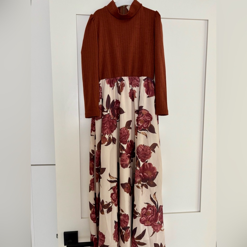 Girls’ Joyfolie Fall Bijoux Dress in Rosey Floral - Size 8